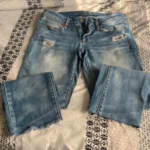 American Eagle cut-off cropped jeans